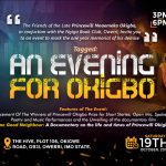 AN EVENING FOR OKIGBO PRINCEWILL SET TO HOLD IN OWERRI, OCTOBER 19TH, 2019.
